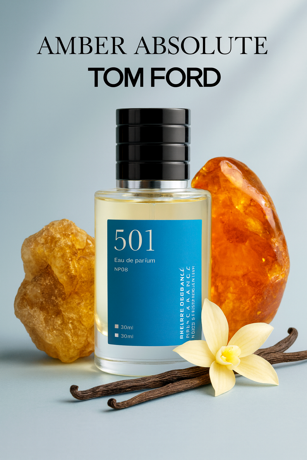 Eau de Parfum inspirée de Amber Absolute – Ambre, Vanille & Notes Boisées